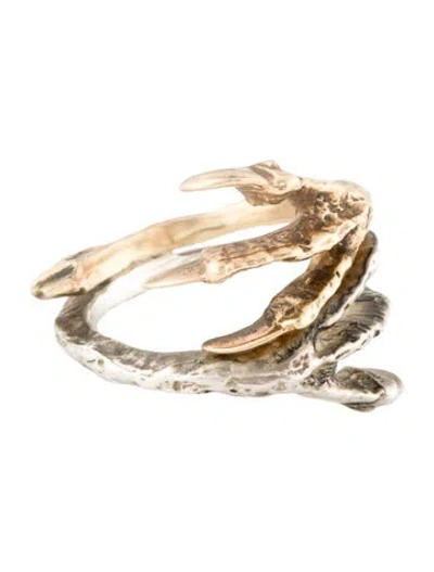 Pre-owned Pamela Love Two-tone Claw Ring In Multi