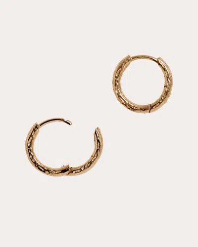 Pamela Love Women's 14k Gold Hand-carved Huggie Earring