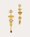 Pamela Love Women's Clara Gold-tone Glass And Pearl Earrings In Gold