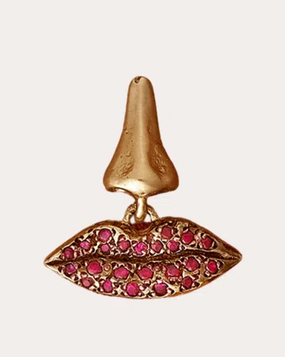 Pamela Love Women's Claude Ruby & 14k Gold Single Earring