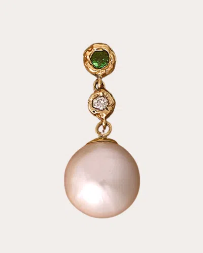 Pamela Love Women's Elsa Emerald & Baroque Pearl 14k Gold Single Earring