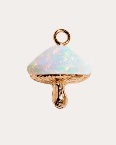 Pamela Love Women's Opal & 14k Gold Inlay Mushroom Pendant In White