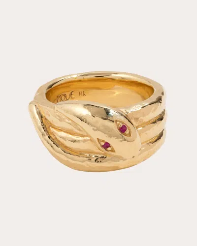 Pamela Love Women's Ruby & 14k Gold Serpente Ring