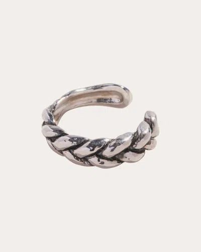 Pamela Love Women's Single Braided Ear Cuff In Metallic