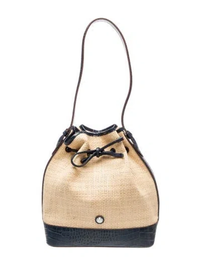 Pre-owned Pamela Munson Canvas Shoulder Bag In Neutral