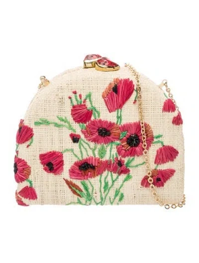 Pre-owned Pamela Munson Tweed Clutch In Neutrals