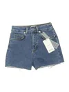 Pamela X Na-kd Reborn Denim Shorts In Blue