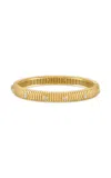 Pamela Zamore Clio 18k Yellow Gold Diamond Bangle In Gold