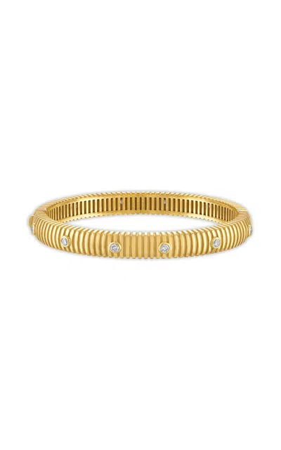 Pamela Zamore Clio 18k Yellow Gold Diamond Bangle