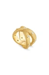 PAMELA ZAMORE CLIO DIAMOND CROSSOVER BAND RING