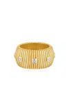 Pamela Zamore Clio Large 18k Yellow Gold Diamond Ring