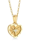 PAMELA ZAMORE PAMELA ZAMORE EIGHT-POINT DIAMOND HEART PENDANT NECKLACE