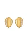 Pamela Zamore Eos 18k Yellow Gold Diamond Earrings