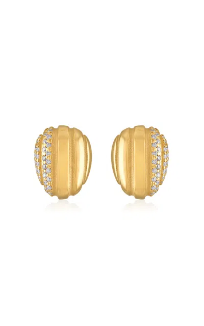 Pamela Zamore Eos 18k Yellow Gold Diamond Earrings