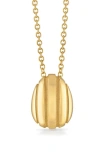 PAMELA ZAMORE EOS SMALL EGG PENDANT NECKLACE