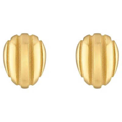 Pre-owned Pamela Zamore Eos Stud Earrings In Multi