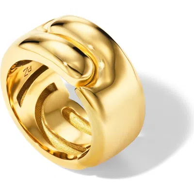 Pamela Zamore Holos 18k Gold Wide Band