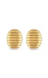 Pamela Zamore Isla 18k Yellow Gold Diamond Earrings