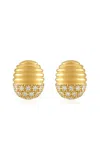 Pamela Zamore Isla 18k Yellow Gold Diamond Earrings