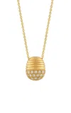 Pamela Zamore Isla 18k Yellow Gold Diamond Necklace In Gold