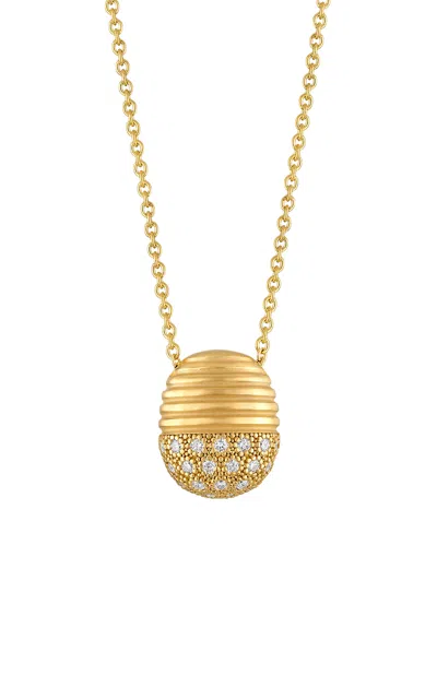 Pamela Zamore Isla 18k Yellow Gold Diamond Necklace