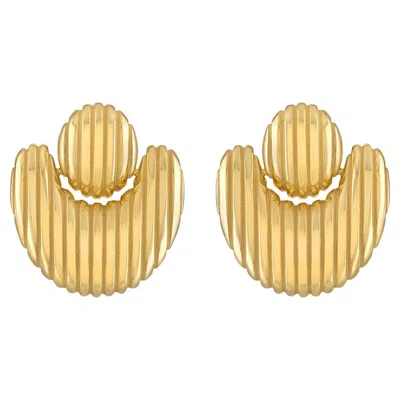 Pre-owned Pamela Zamore Isla Nest Earrings In Multi