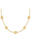 Pamela Zamore 18k Yellow Gold Isla Station Necklace In Gold