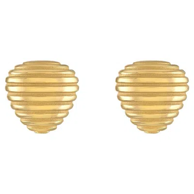 Pre-owned Pamela Zamore Isla Trillion Stud Earrings In Multi