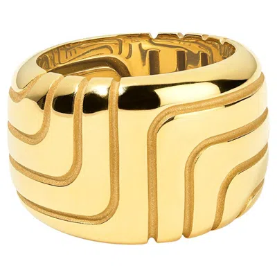 Pre-owned Pamela Zamore Labyrinth Band In Multi