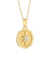 Pamela Zamore Octagon Star 18k Yellow Gold Moonstone Pendant