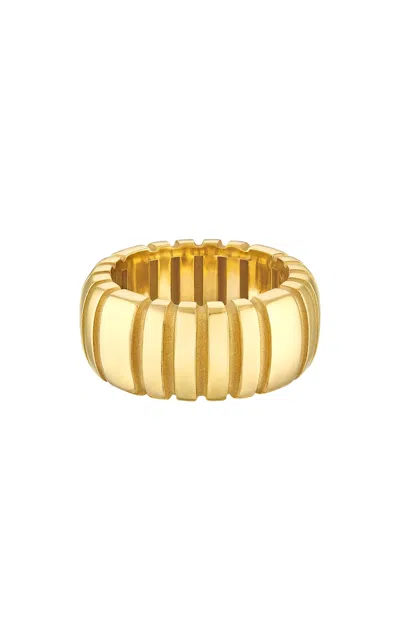 Pamela Zamore Orla Large Ridge 18k Yellow Gold Ring