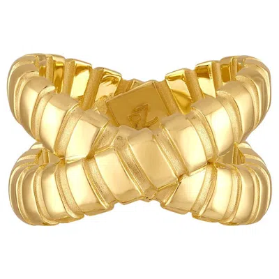 Pre-owned Pamela Zamore Orla X Ring In Multi