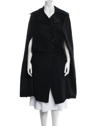 Pre-owned Pamella Roland Cashmere Cape In Black