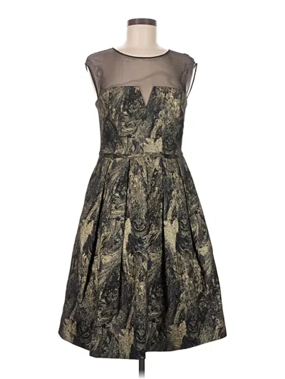 Pre-owned Pamella Roland Cocktail Dress In Gray