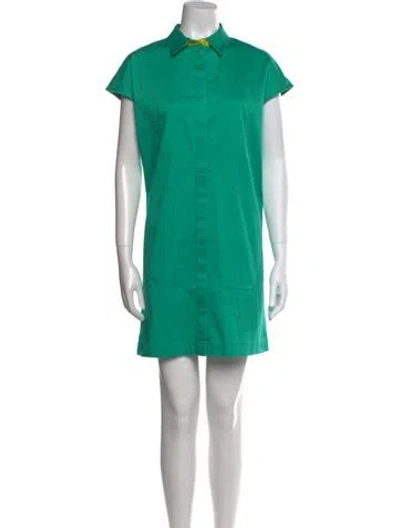 Pre-owned Pamella Roland Mini Dress In Green