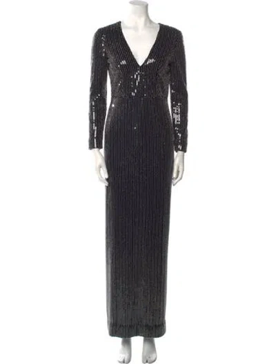 Pre-owned Pamella Roland Nylon Long Dress In Black