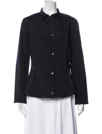 Pre-owned Pamella Roland Silk Blazer In Blue