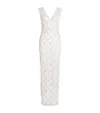 Pamella Roland Tulle Embellished Maxi Gown