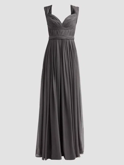 Pamella Roland Women's Ruched Silk Gown In Brown