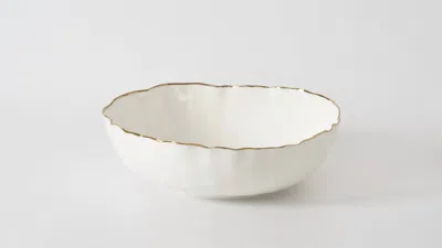Pampa Bay Portofino Large Bowl In White/gold