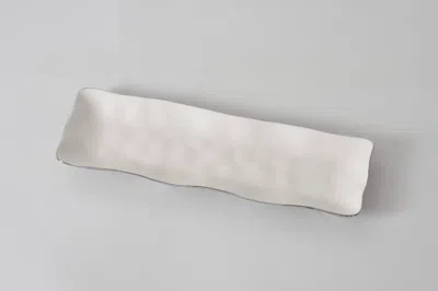 Pampa Bay Thin & Simple Rectangular Serving Piece In White/titanium