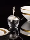 Pampaloni Oak Leaf Silver-plated Jam Jar In Silver
