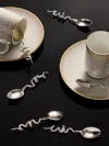 Pampaloni Snake Silver-plated Small Spoons (set Of 6) In Multi