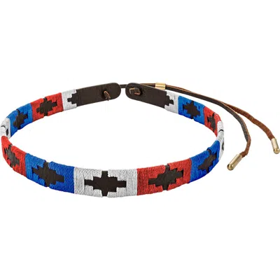 Pampeano Leather Hat Band In Multi