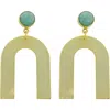 Panacea Amazonite Top U Earrings