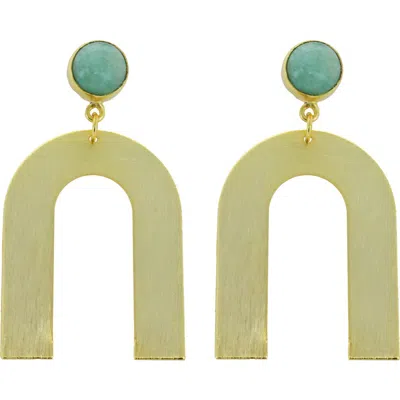 Panacea Amazonite Top U Earrings