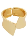 Panacea Asymmetric Hinge Bracelet In Gold