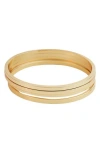 Panacea Bangle Set In Gold