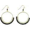 Panacea Beaded Circle Hoop Earrings