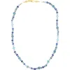 Panacea Beaded Necklace In Blue